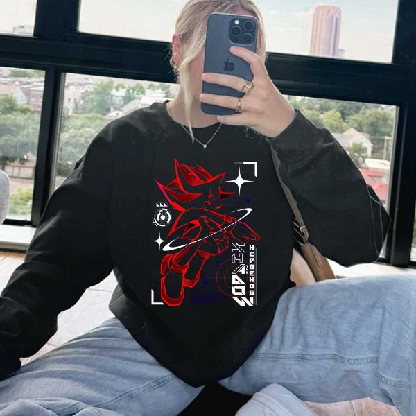 Shadow The Hedgehog Red Blue Shirt