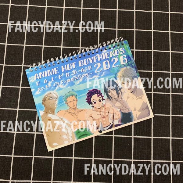 Anime Hot Boyfriends 2026 Calendar