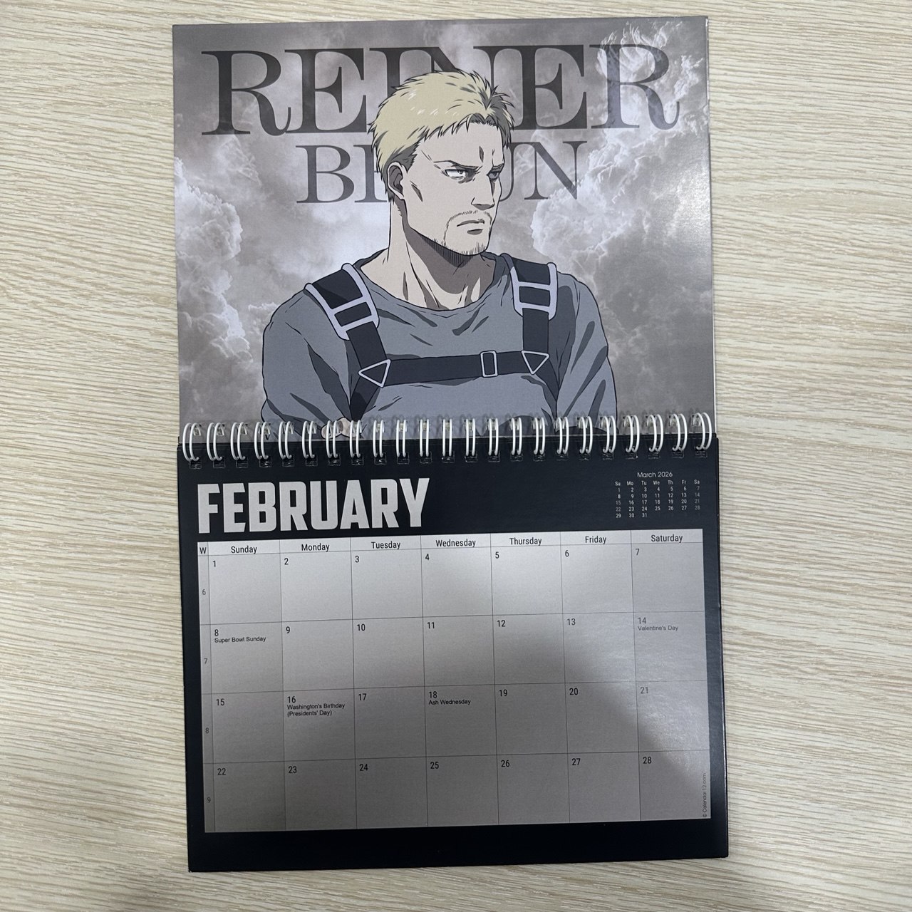 Attack On Titan 2026 Calendar Attack On Titan 2026 Calendar