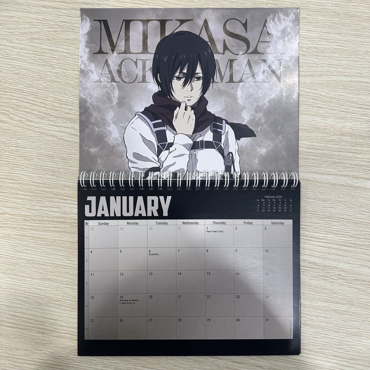 Attack On Titan 2026 Calendar Attack On Titan 2026 Calendar