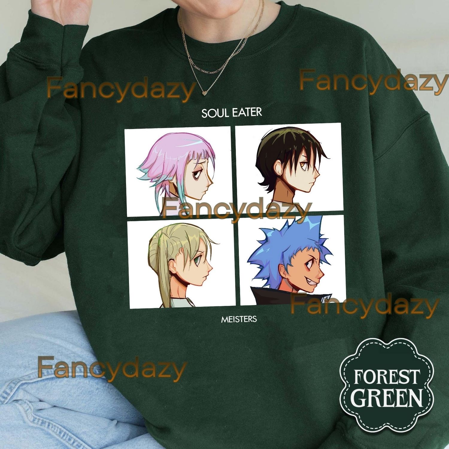 Soul eater x Gorillaz band Shirt Soul eater x Gorillaz band Shirt