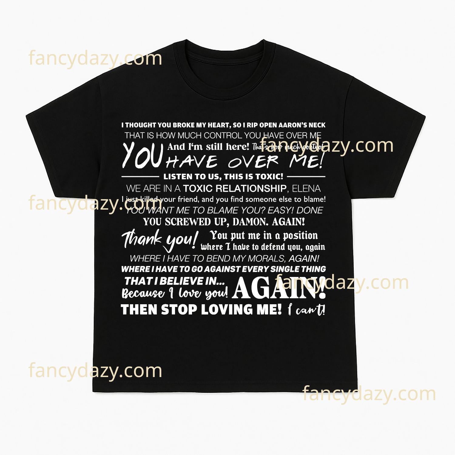 Toxic Relationship TVD Quote Shirt Toxic Relationship TVD Quote Shirt