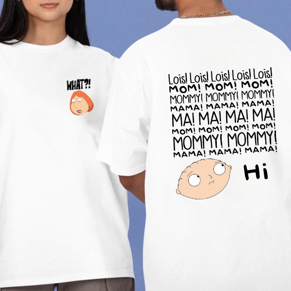 Family Guy Stewie And Loise 2 Sided Shirt Family Guy Stewie And Loise 2 Sided Shirt
