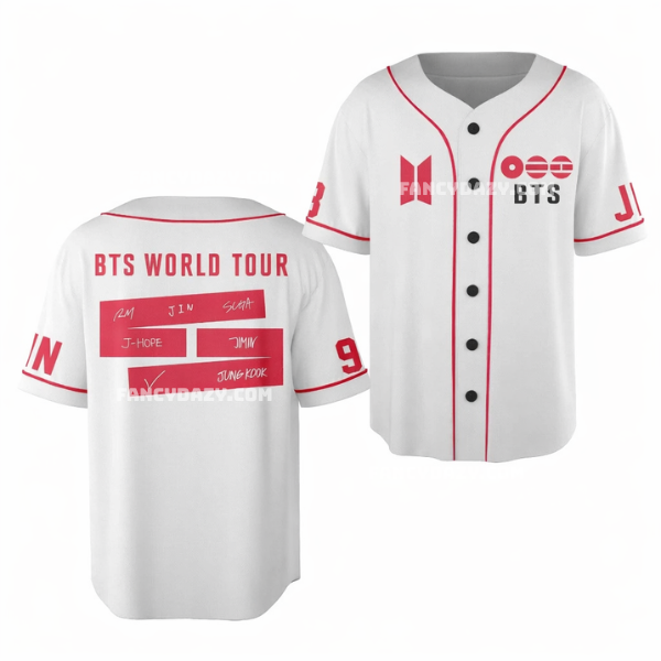 BTS Arirang World Tour 2026 Baseball Jersey Shirt BTS Arirang World Tour 2026 Baseball Jersey Shirt
