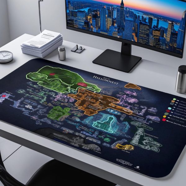 Hollow Knight Hallownest Map Desk Mat