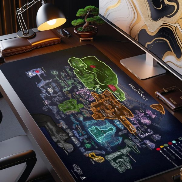Hollow Knight Hallownest Map Desk Mat