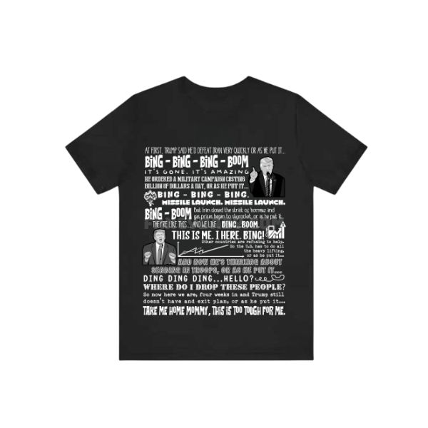 Trump Bing Bing Bong Satire Shirt
