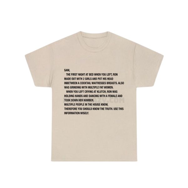 Dad’s Dead Plus, Auntie Barbara, Jackie Shirt