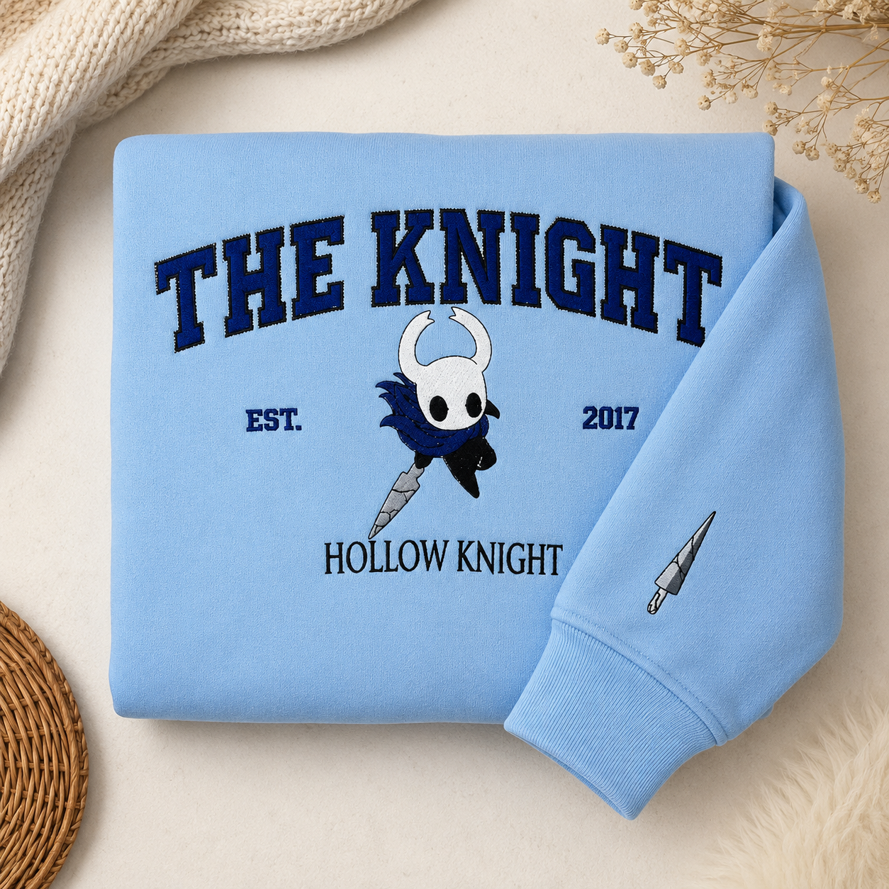 The Knight Version 2 Embroidered Sweatshirt The Knight Version 2 Embroidered Sweatshirt