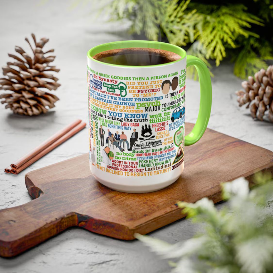 Psych TV Show Quote Mug Psych TV Show Quote Mug