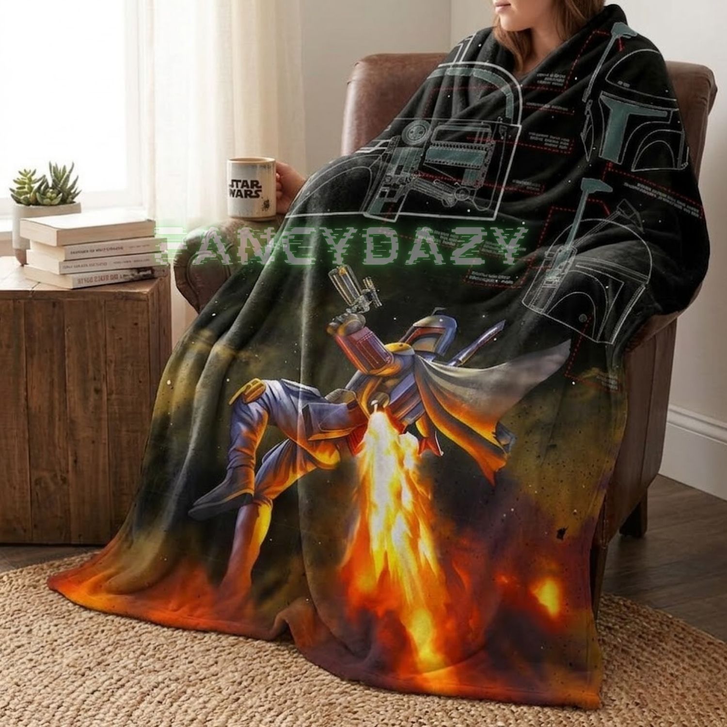 Mandalorian Star War Blanket Mandalorian Star War Blanket