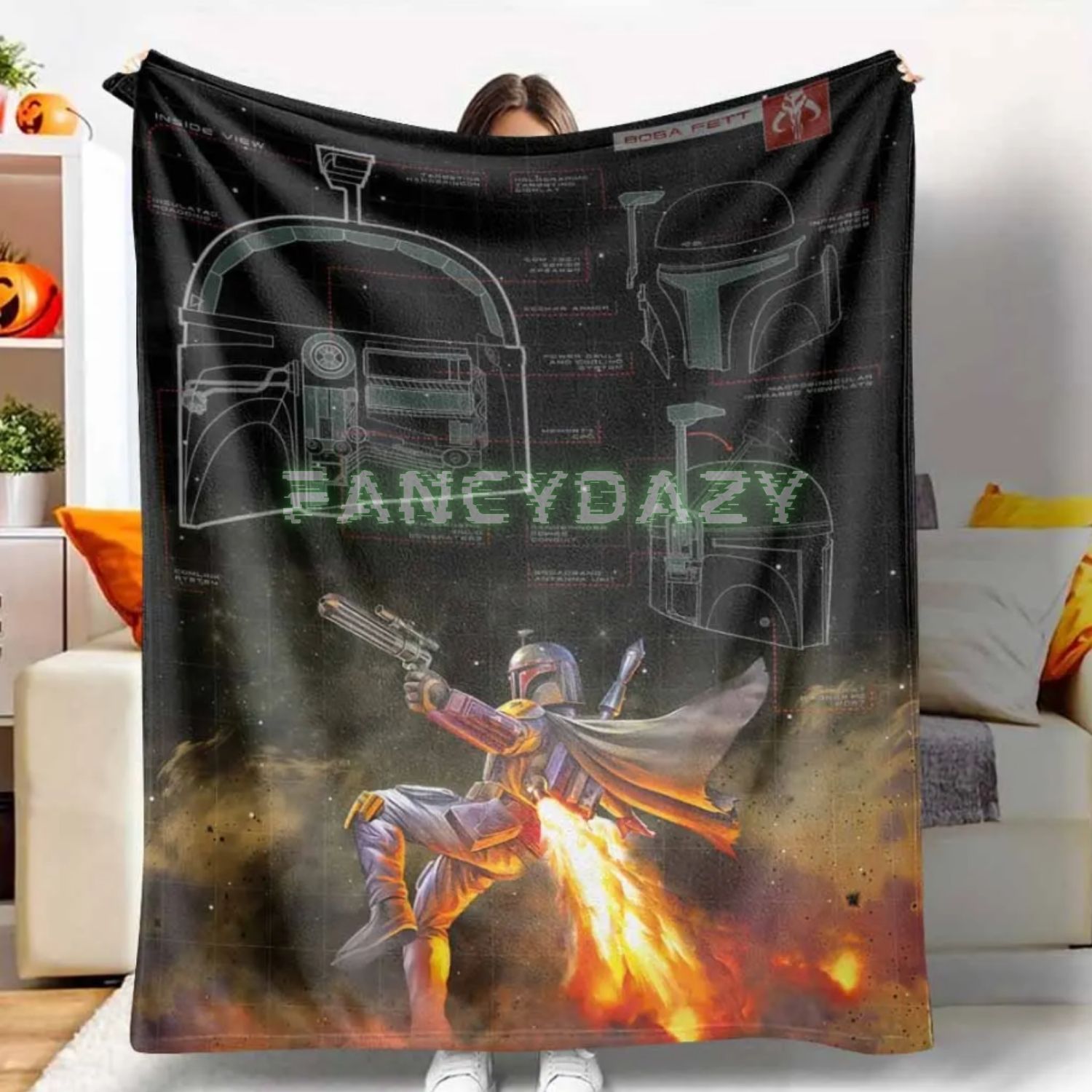 Mandalorian Star War Blanket Mandalorian Star War Blanket