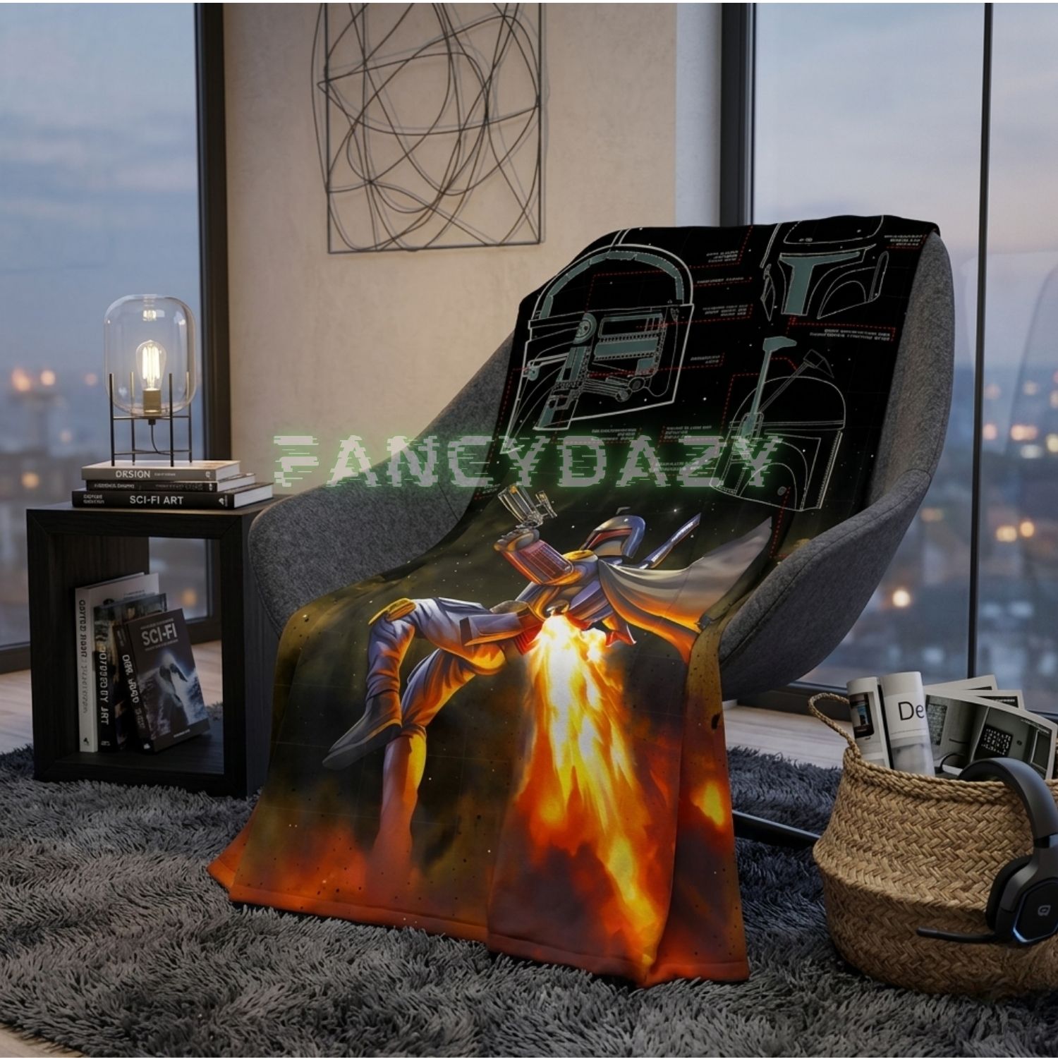 Mandalorian Star War Blanket Mandalorian Star War Blanket