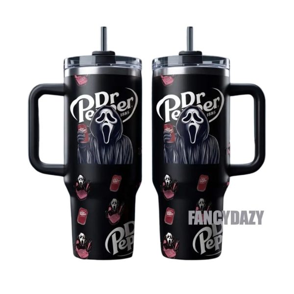 Dr Pepper Scream Ghostface Tumbler 40oz 1pc