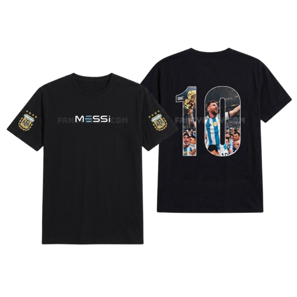 2 Sided – Messi 10 Shirt, Argentina GOAT Fan Tee