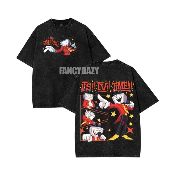 2 Sided – Deltarune Tenna It’s TV Time Mineral Wash Shirt