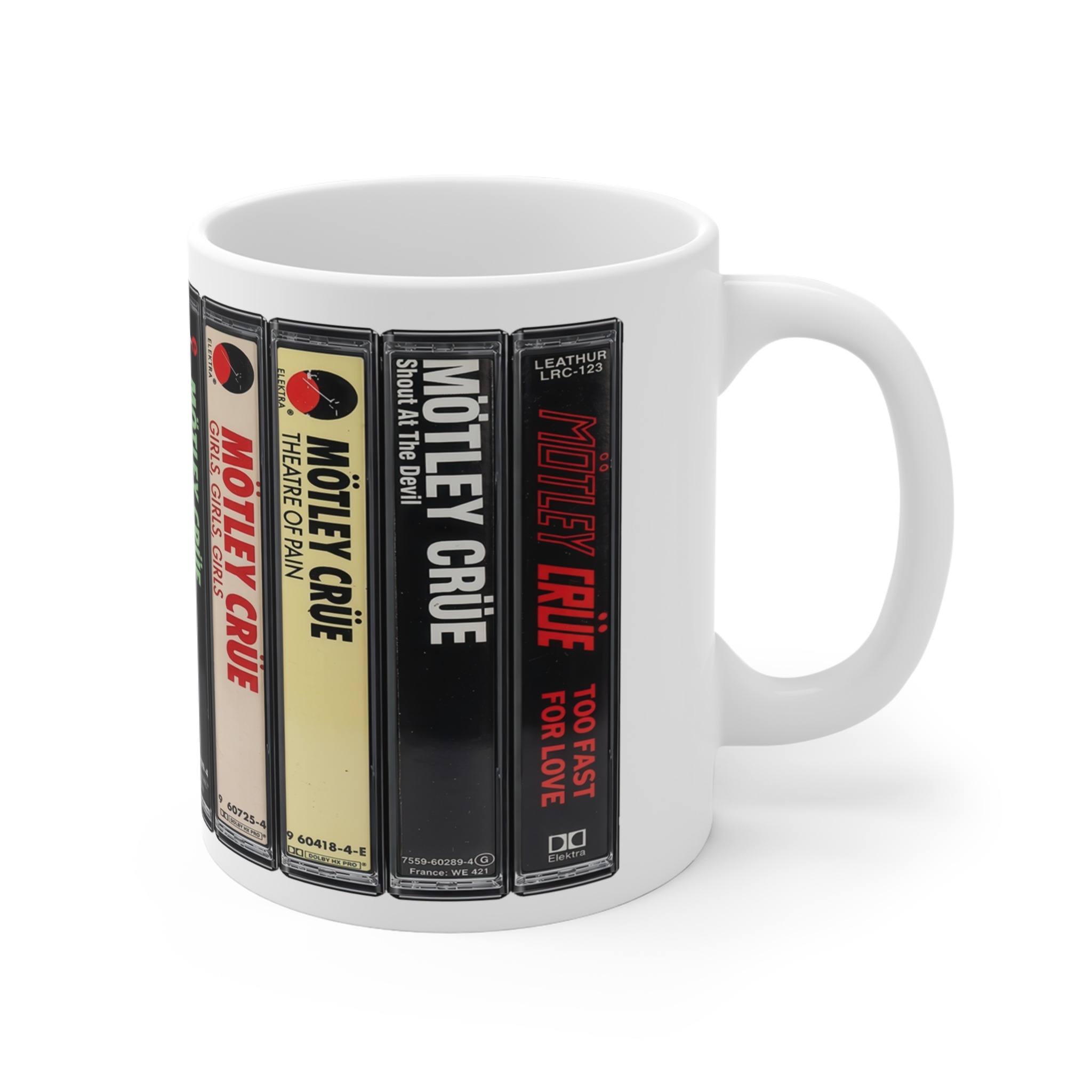 Motley Crue Rock Music Cassette Mug Motley Crue Rock Music Cassette Mug