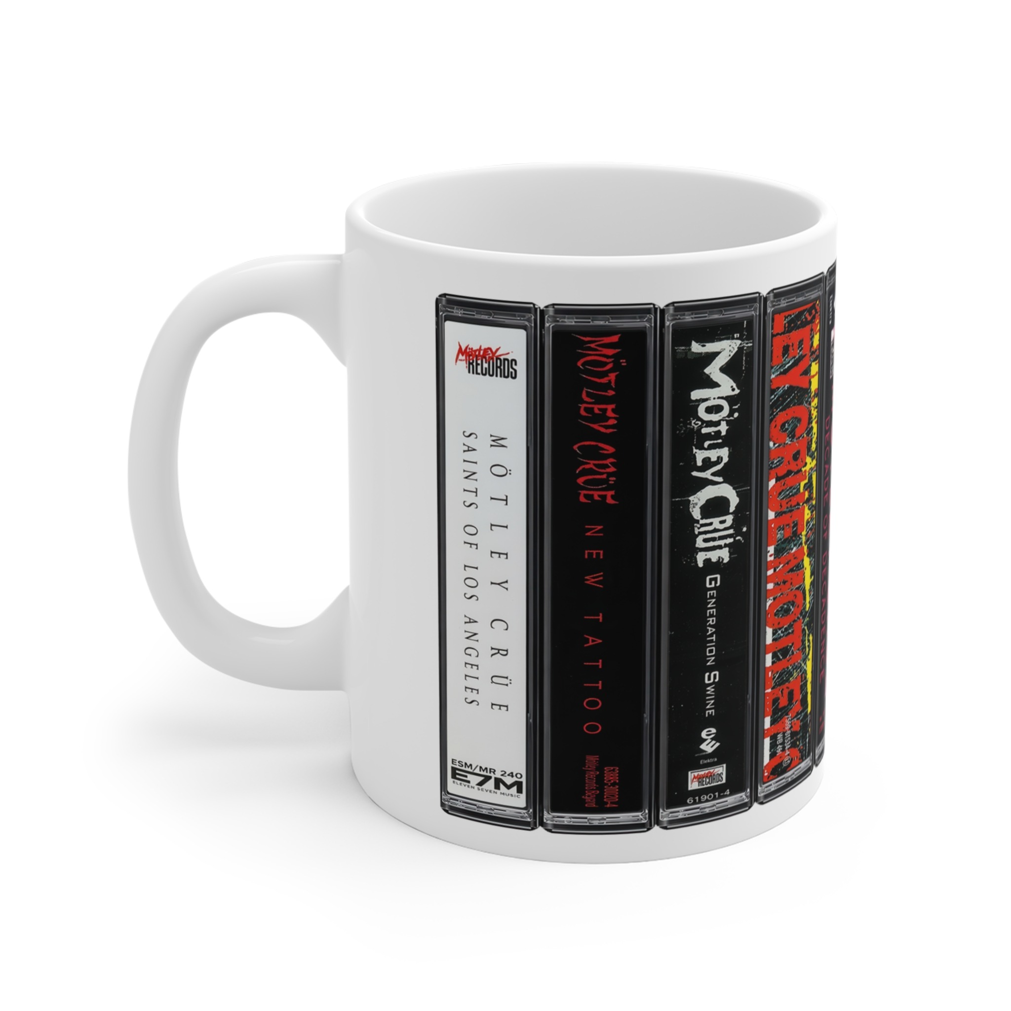 Motley Crue Rock Music Cassette Mug Motley Crue Rock Music Cassette Mug