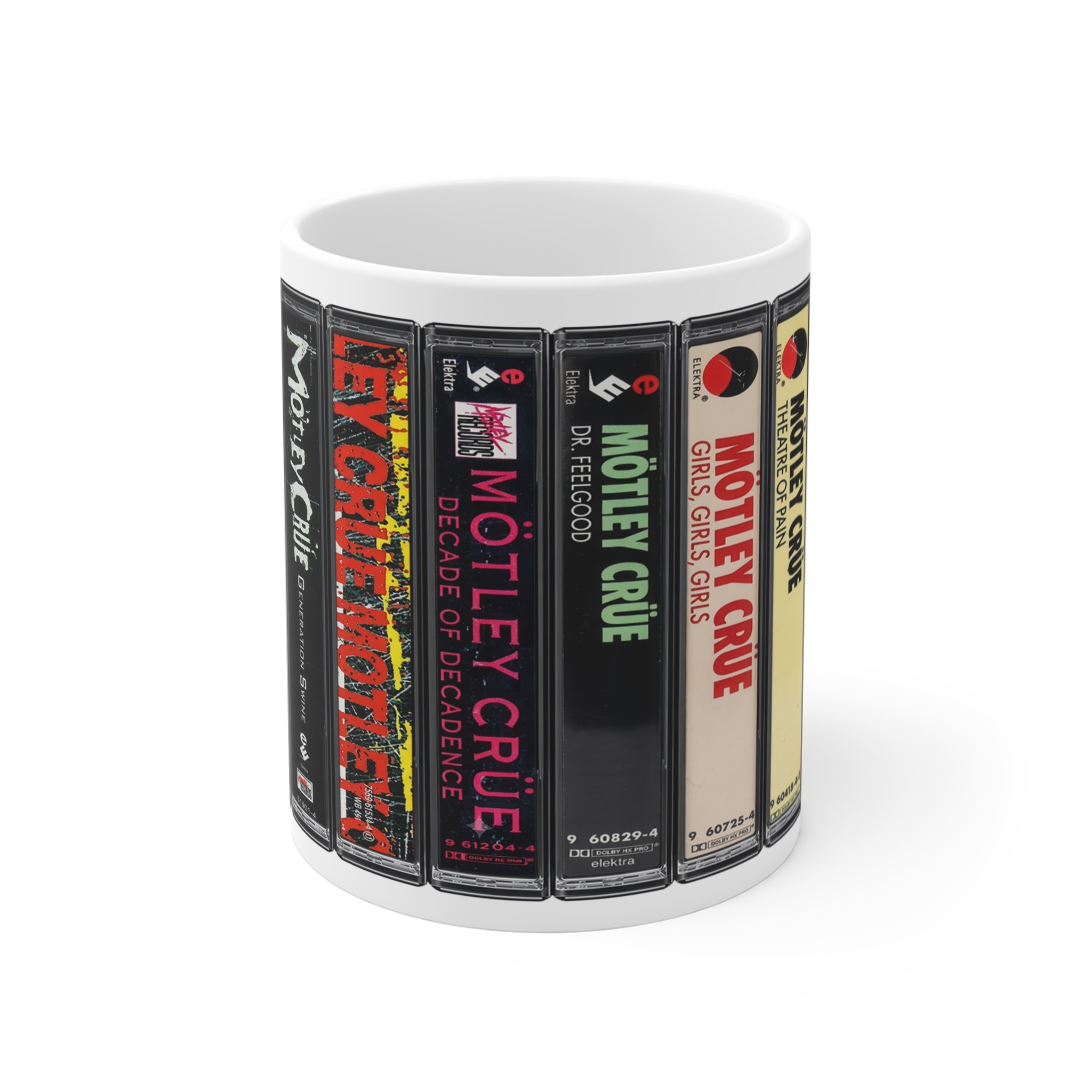 Motley Crue Rock Music Cassette Mug Motley Crue Rock Music Cassette Mug