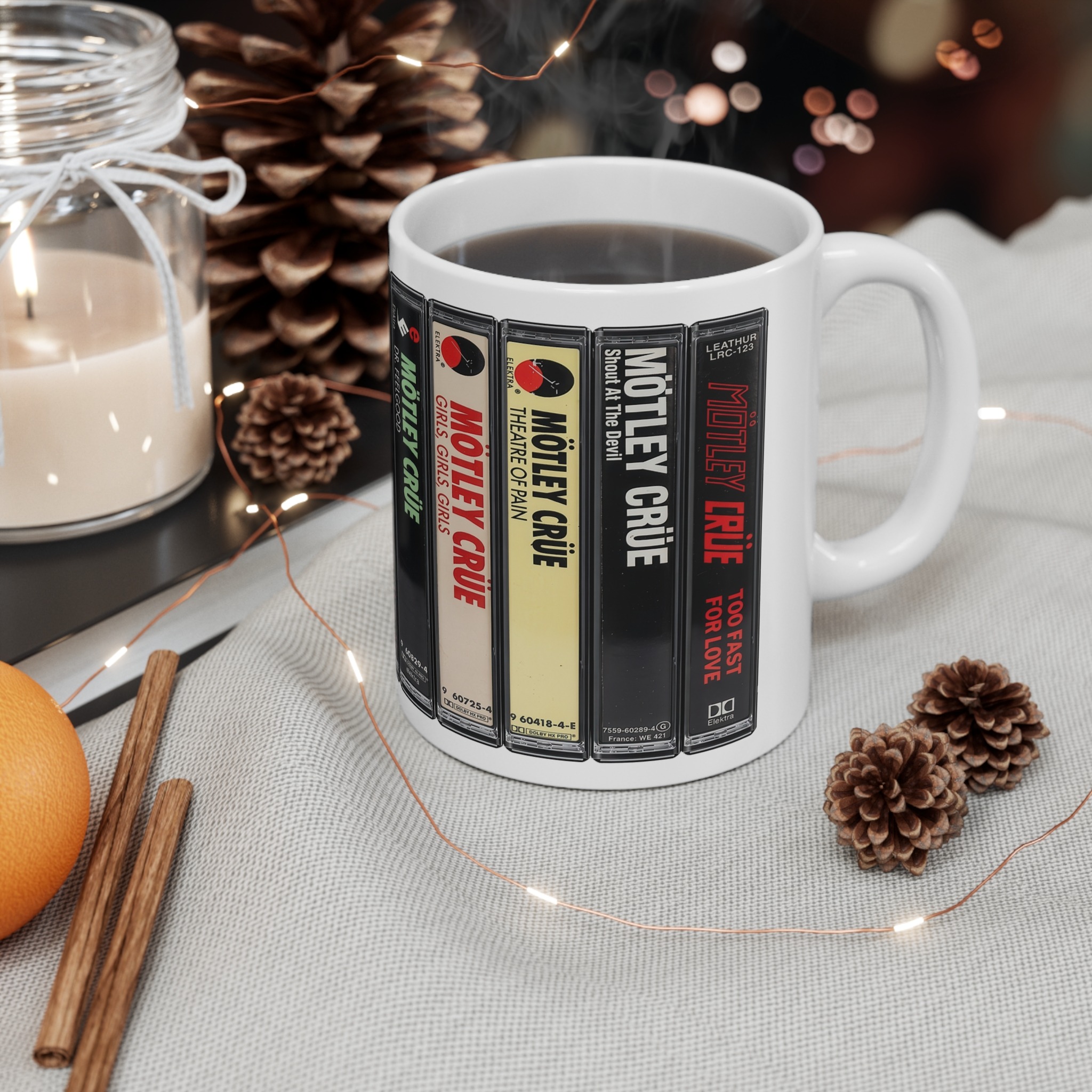 Motley Crue Rock Music Cassette Mug Motley Crue Rock Music Cassette Mug