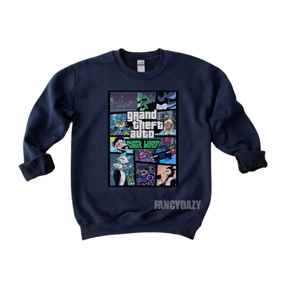 Deltarune Grand Theft Auto Cyber World Shirt Deltarune Grand Theft Auto Cyber World Shirt