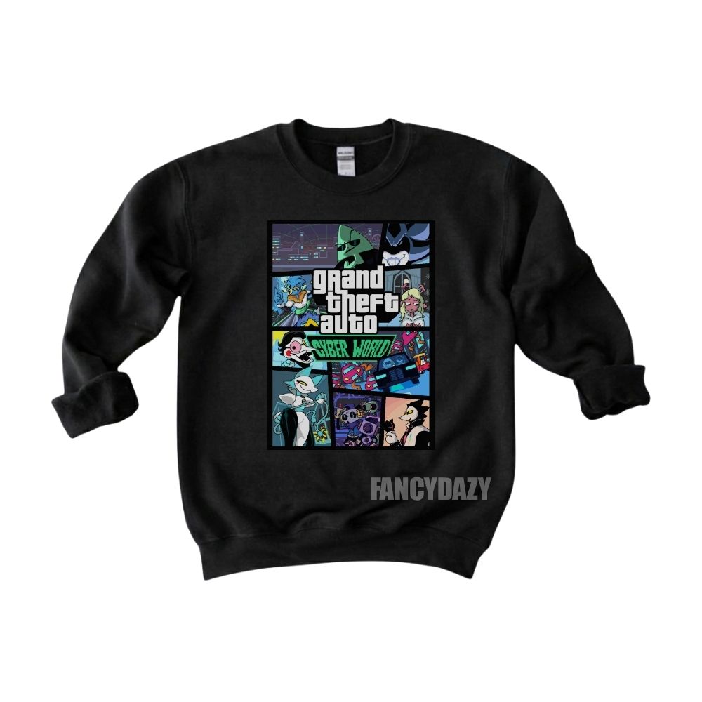 Deltarune Grand Theft Auto Cyber World Shirt Deltarune Grand Theft Auto Cyber World Shirt