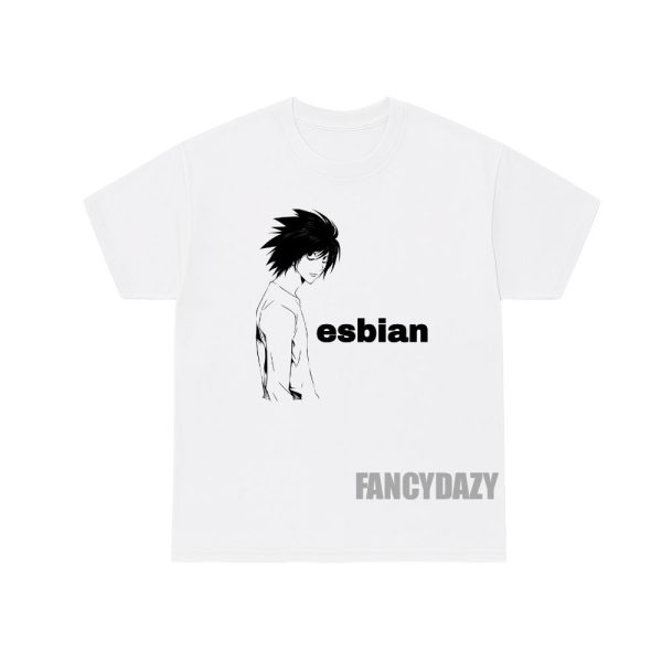 Death Note L Lawliet Esbian Shirt
