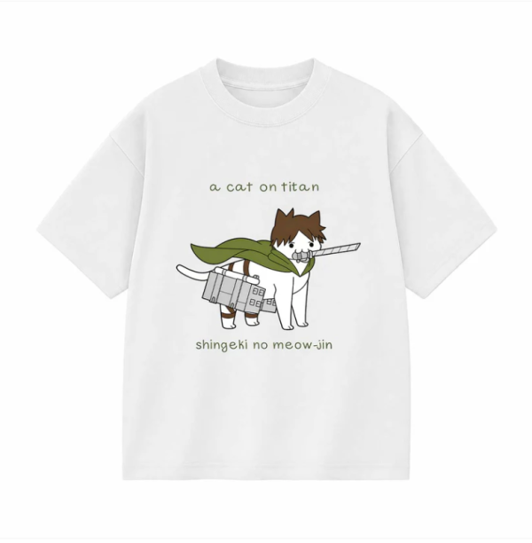 AOT – A Cat On Titan Shirt