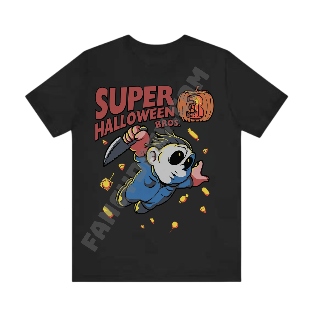Super Mario Bros x Horror Movie Mashup Shirt Super Mario Bros x Horror Movie Mashup Shirt