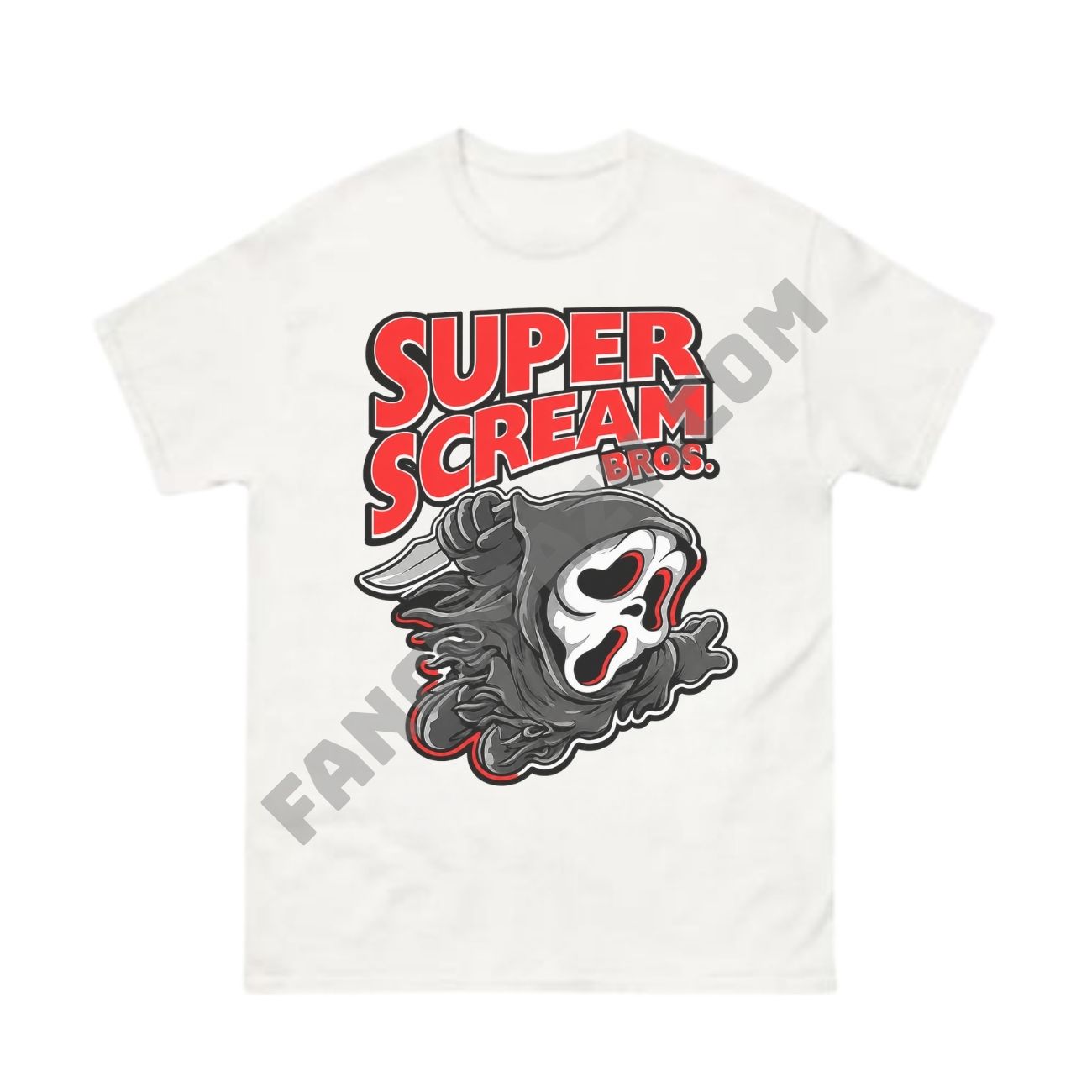 Super Mario Bros x Horror Movie Mashup Shirt Super Mario Bros x Horror Movie Mashup Shirt
