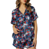 Spiderman Casual Satin Pajamas Set