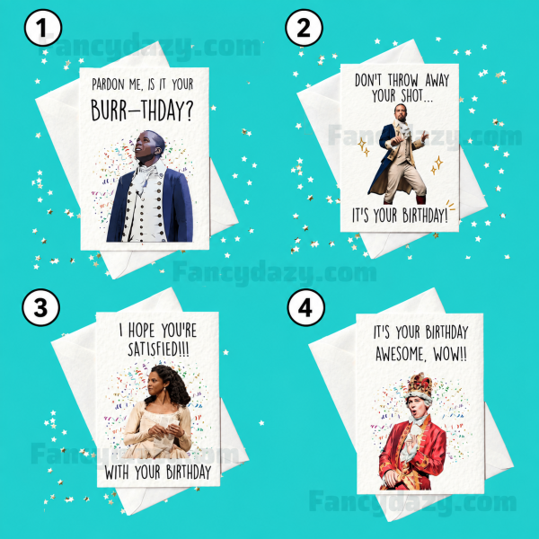 Hamilton Birthday Cards