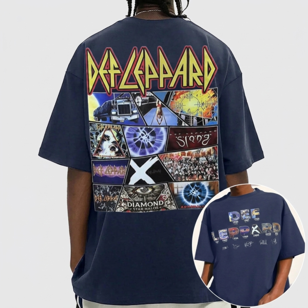Def Leppard 2 Sided Album Cover Shirt