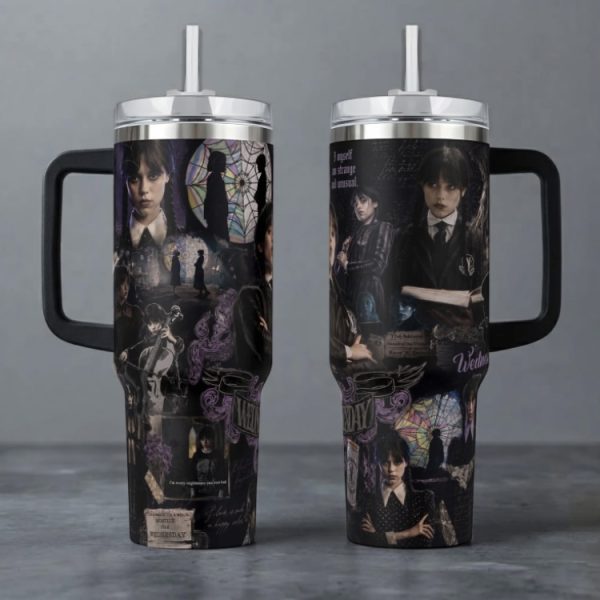 Wednesday Addams Tummbler 40oz 1pc