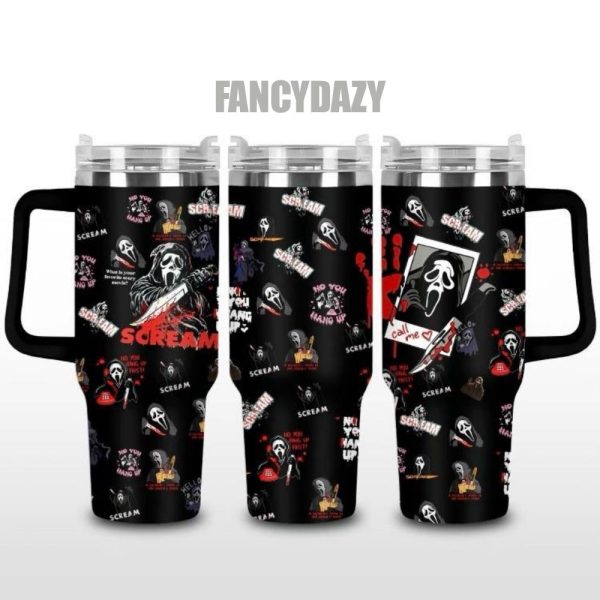 Scream Ghostface Horror Movie Character Tumbler 40oz 1pc