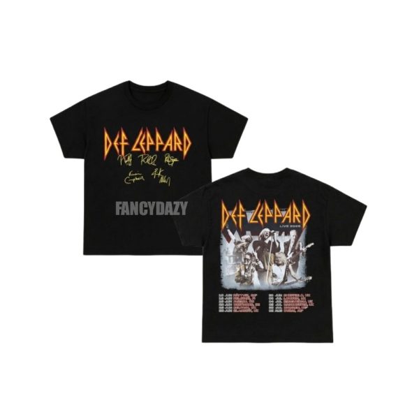 Def Leppard 2 Sided Live 2026 Shirt