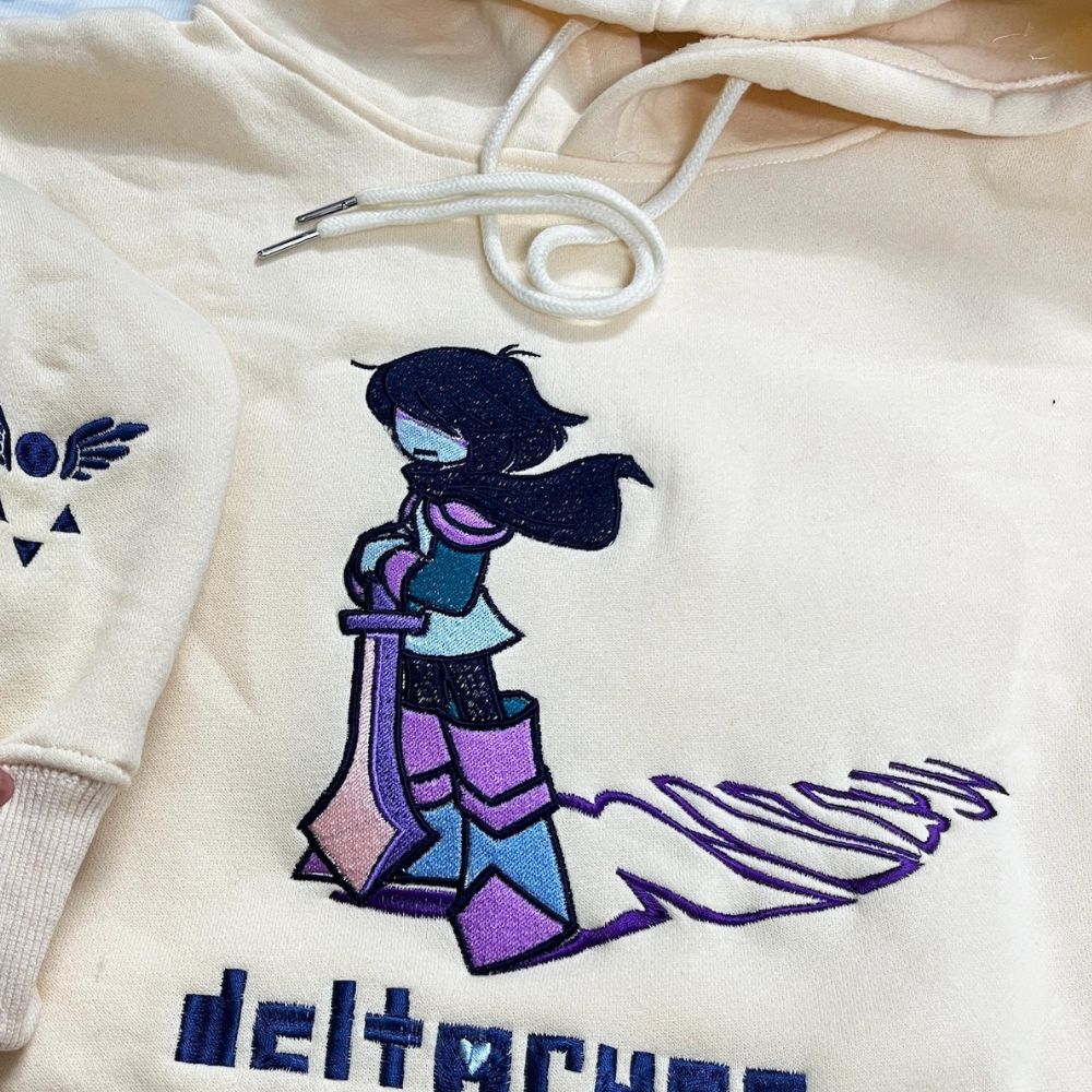 Deltarune Kris Embroidered Sweatshirt Deltarune Kris Embroidered Sweatshirt
