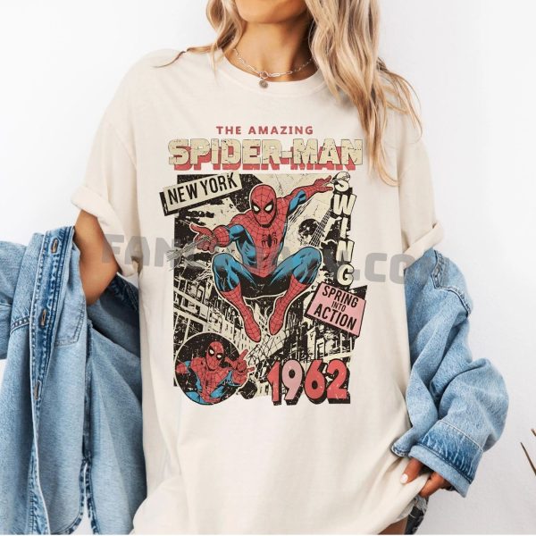 Vintage Comic Spiderman Graphic, Brand New Day Shirt