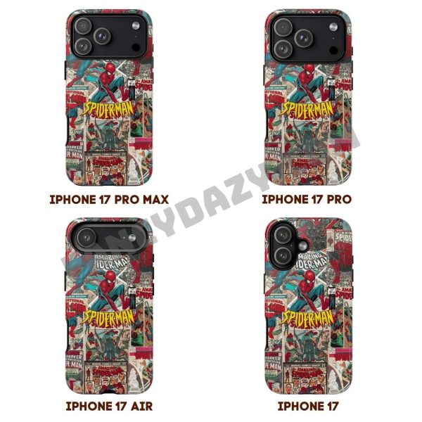 Vintage Spiderman Comic Collage Phone Case