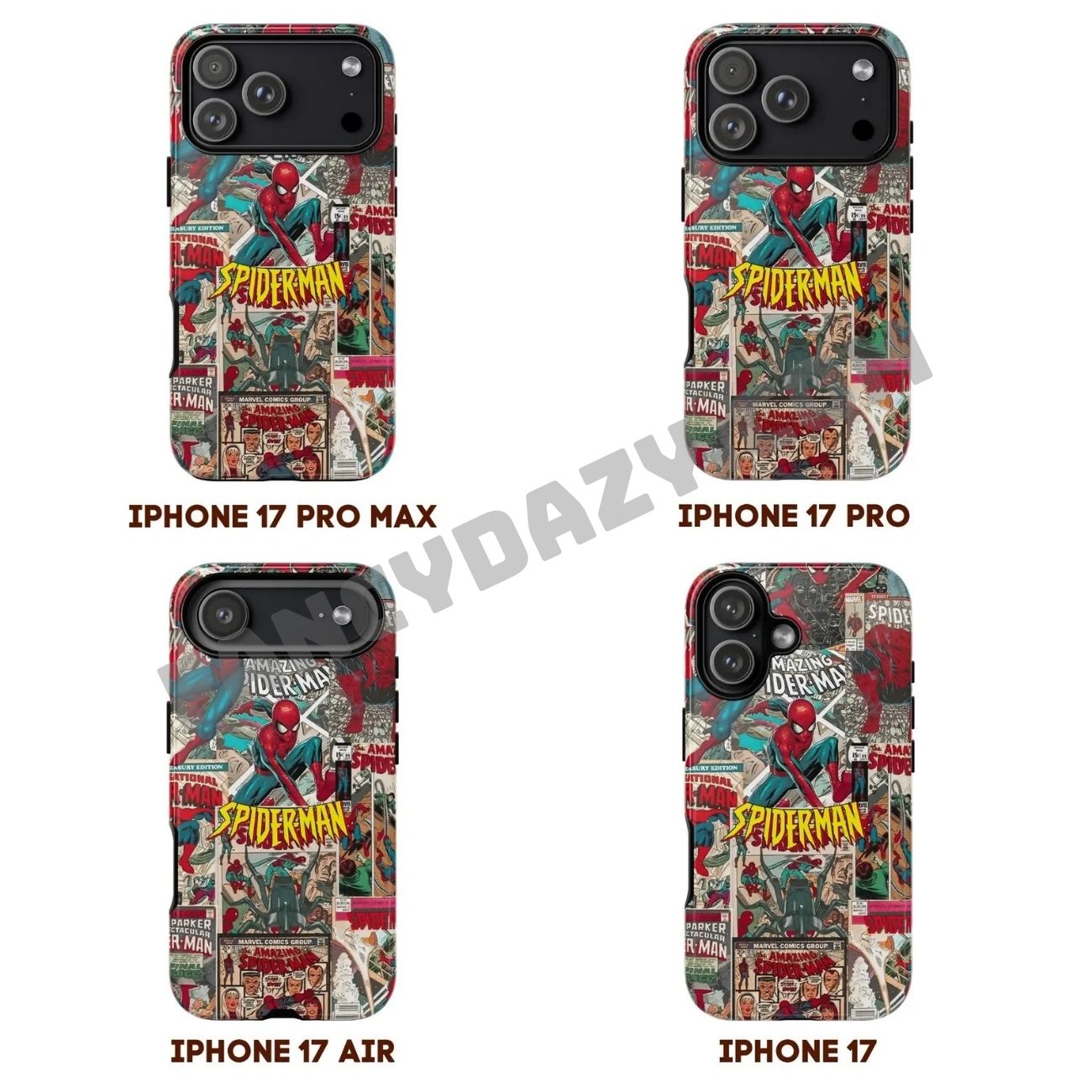 Vintage Spiderman Comic Collage Phone Case Vintage Spiderman Comic Collage Phone Case