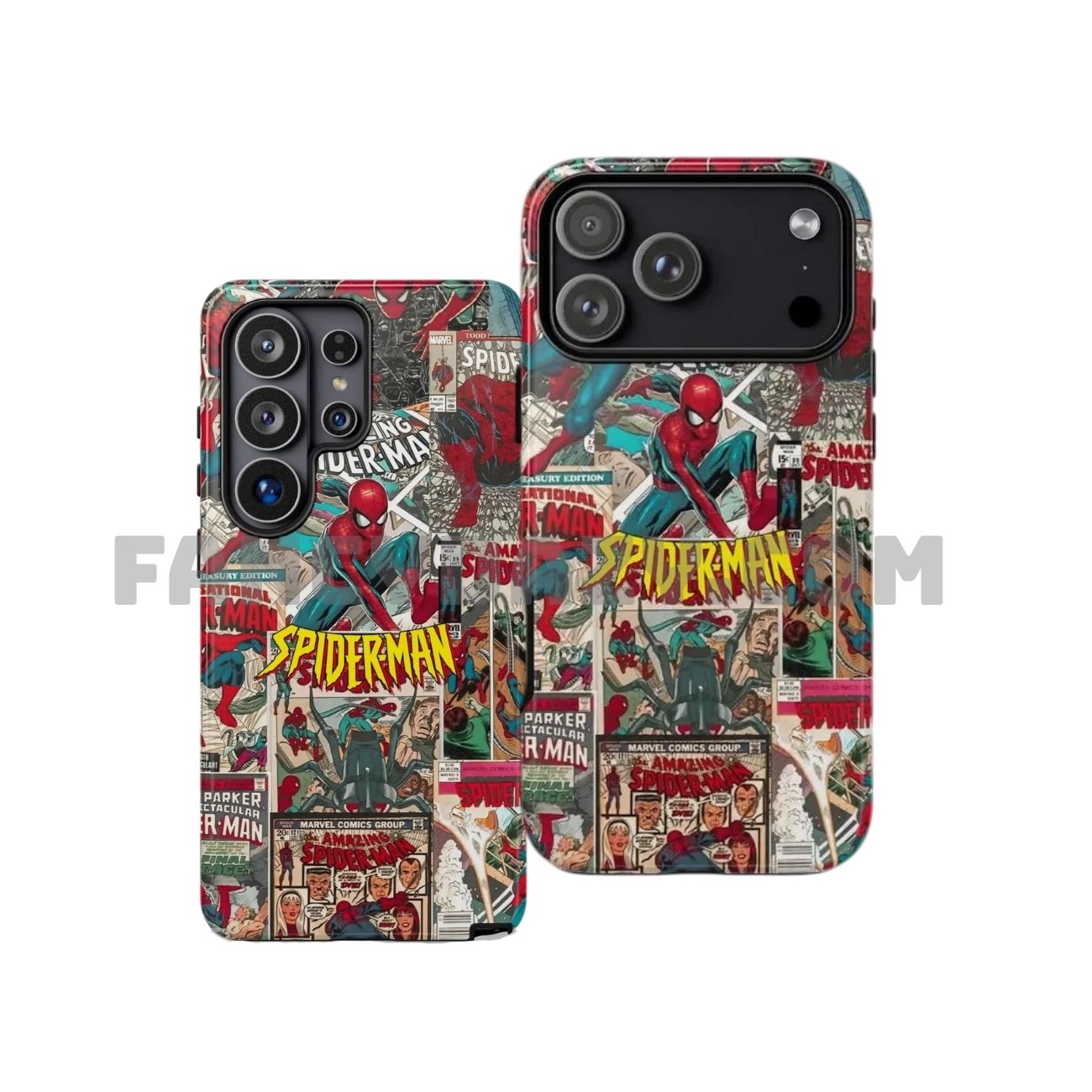 Vintage Spiderman Comic Collage Phone Case Vintage Spiderman Comic Collage Phone Case
