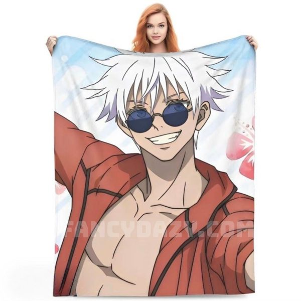 Gojo Satoru Anime Blanket