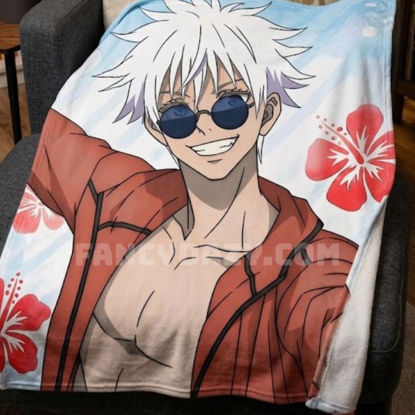 Gojo Satoru Anime Blanket