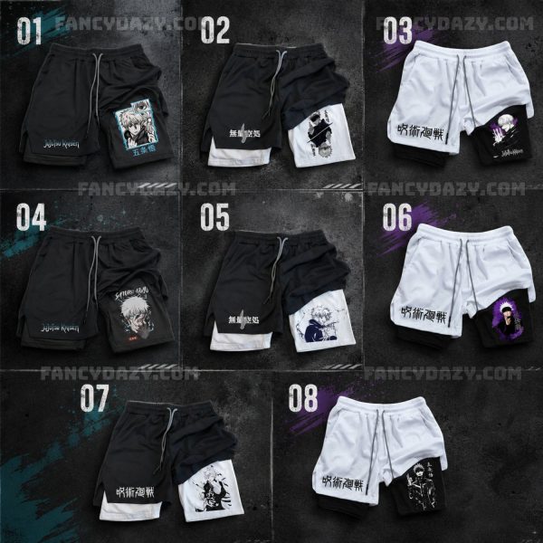 2-in-1 Anime Workout Shorts 2-in-1 Anime Workout Shorts