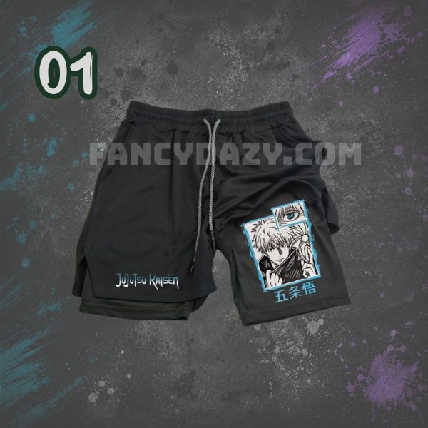 2-in-1 Anime Workout Shorts